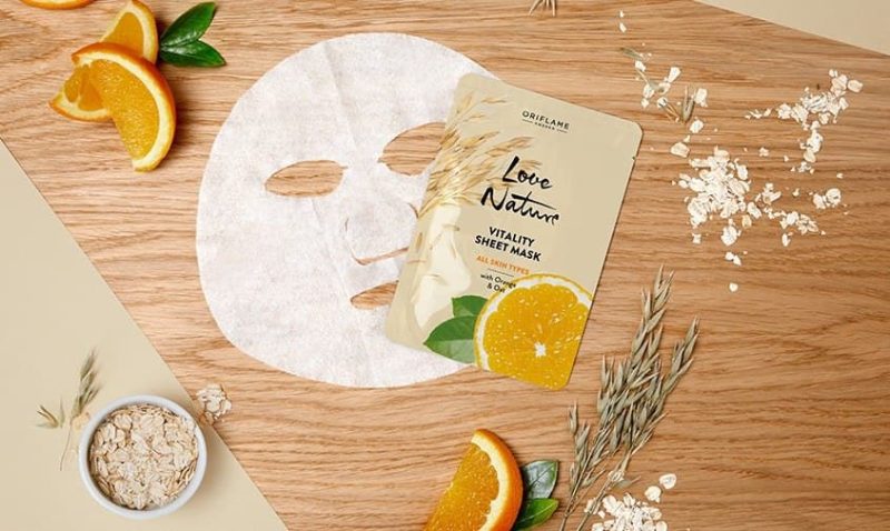 ماسک احیا کننده پرتقال و جو اوریفلیم Vitality Sheet Mask Oriflame