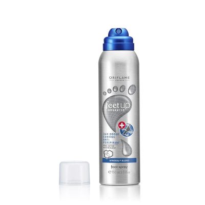 اسپری کنترل کننده بو و ضد تعریق پا 36 ساعته ادونس فیت آپ اوریفلیم FEET UP Advanced 36H Odour Control Anti-perspirant Foot Spray Oriflame