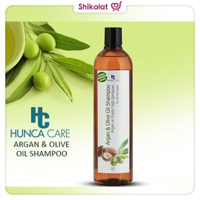 شامپو گیاهی هونجا کر حاوی روغن آرگان و زیتون Hunca Care Argan & Olive Oil Shampoo