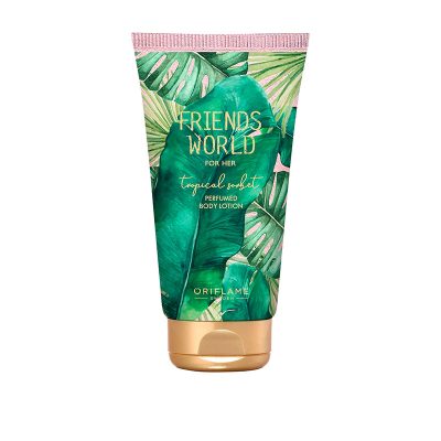 لوسیون بدن فرندز ورلد اوریفلیم FRIENDS WORLD TROPICAL SORBET For Her Tropical Sorbet Perfumed Body Lotion Oriflame