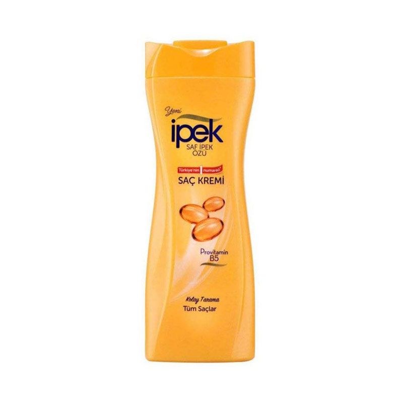 شامپو نرم کننده مو ایپک حاوی پرو ویتامین B5 حجم 600 میلی لیتر Ipek pure silk extract essential care Hair Conditioner
