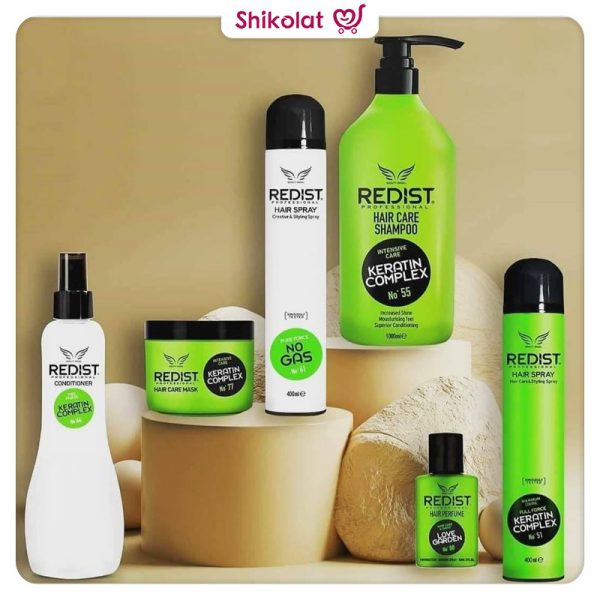 شامپو کراتین کمپلکس ردیست رنگ سبز حجم 1000 میلی لیتر Redist Keratin Complex Hair Care Shampoo
