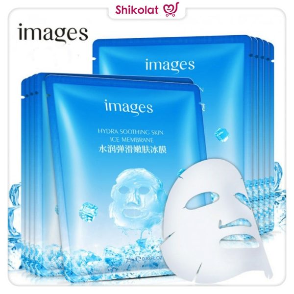 ماسک ورقه ای یخی آبرسان و مرطوب کننده صورت ایمیجز Images Ice Face Mask Hydra Soothing Skin Ice Membrane