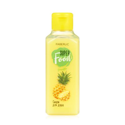 شاور ژل اسموتی سوپر فود فابرلیک با رایحه آناناس حجم 215 میل کد 2453 Faberlic Smoothie Shower Gel Pineapple