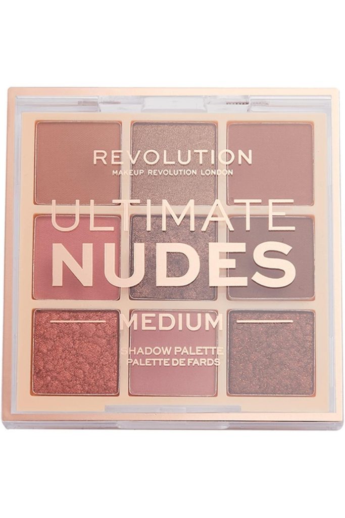 پالت سایه چشم 9 رنگ Ultimate Nudes Medium رولوشن Revolution شیکولات