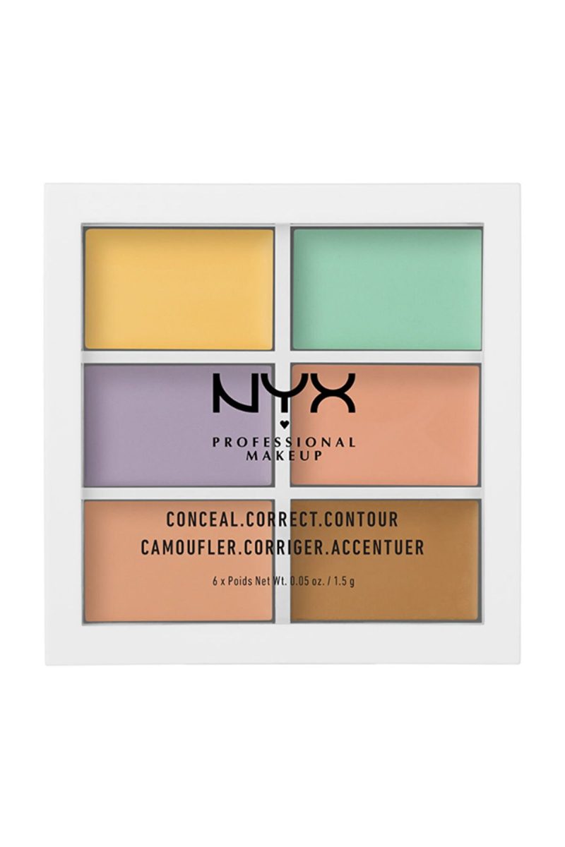 پالت 6 رنگی اصلاح کننده رنگ پوست Color Correcting Palette  حجم 1.5 میل نیکس NYX شیکولات