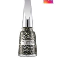 لاک ناخن اکلیلی مدل Glitter رنگ خاکستری نقره ای شماره Gl0۵  فلورمار Flormar