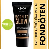 کرم پودر Born To Glow! Naturally Radiant Foundation رنگ 13-golden حجم 30 میل نیکس NYX