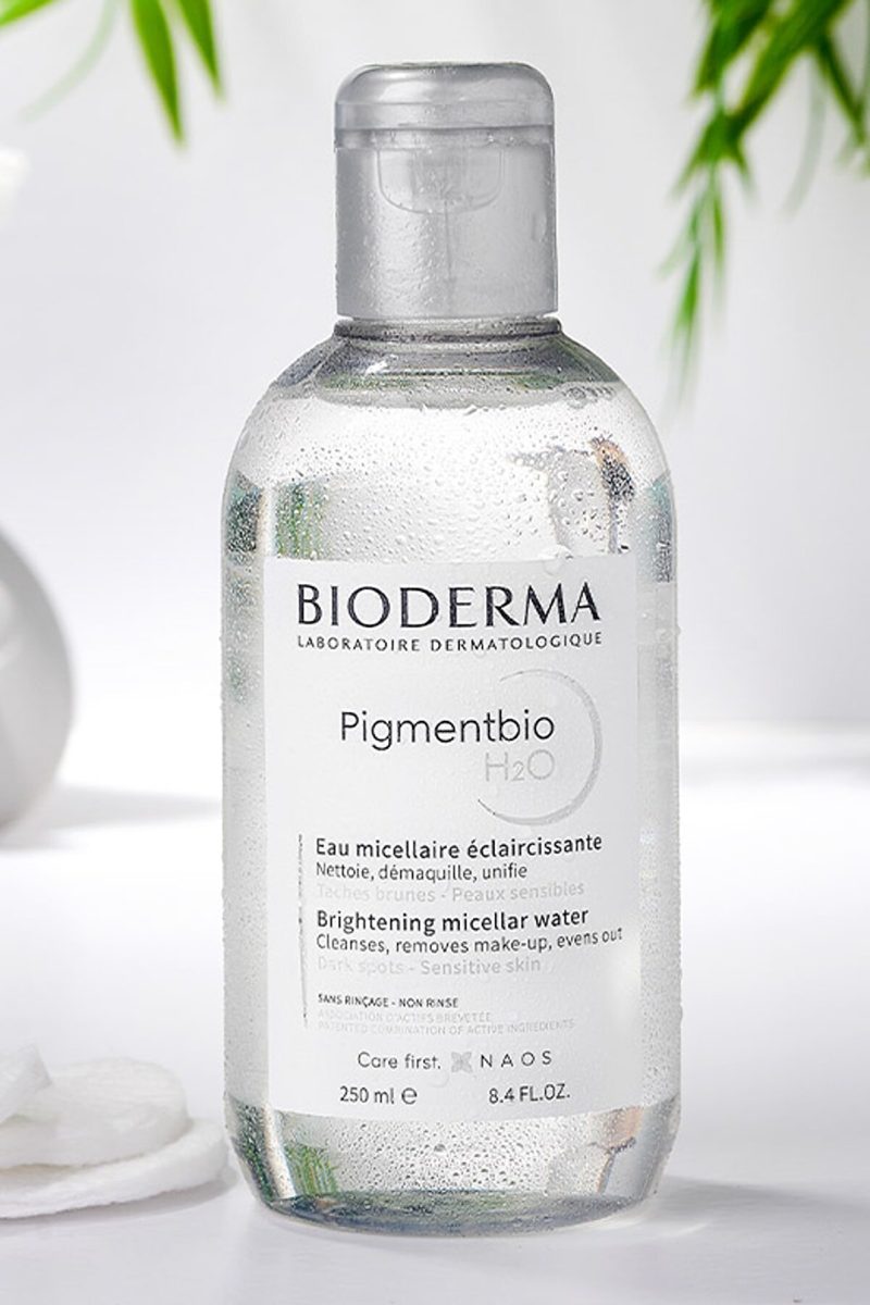 محلول پاک کننده آرایش ضد لک و روشن کننده پوست با حجم 250 میل بایودرما Bioderma شیکولات