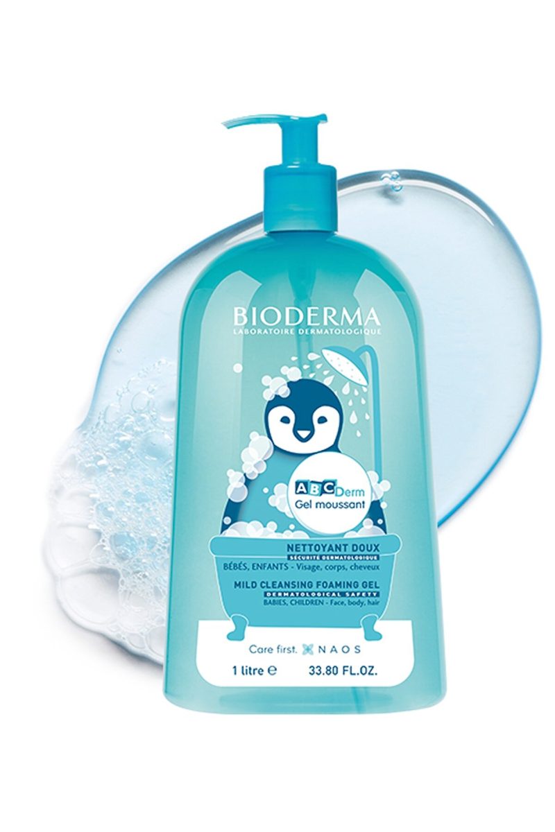 پاک کننده ملایم صورت، بدن و مو کودکان مدل  ABCDerm با حجم 1 لیتری بایودرما Bioderma شیکولات