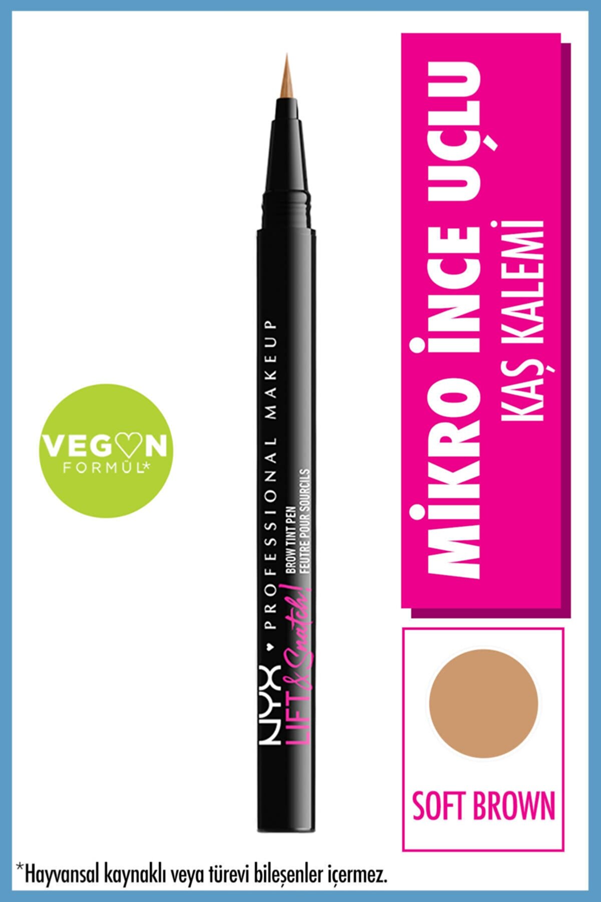 قلم هاشور ابرو Lift & Snatch Eyebrow Tint Pen رنگ  حجم 1 میل نیکس NYX شیکولات