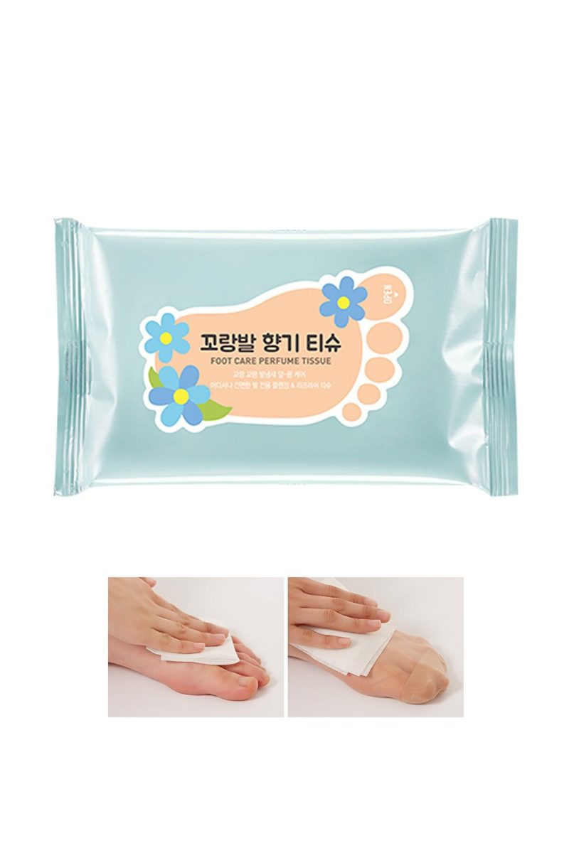 دستمال مرطوب پاک کننده ضد بوی پا شامل 10 عدد دستمال  میشا Missha شیکولات