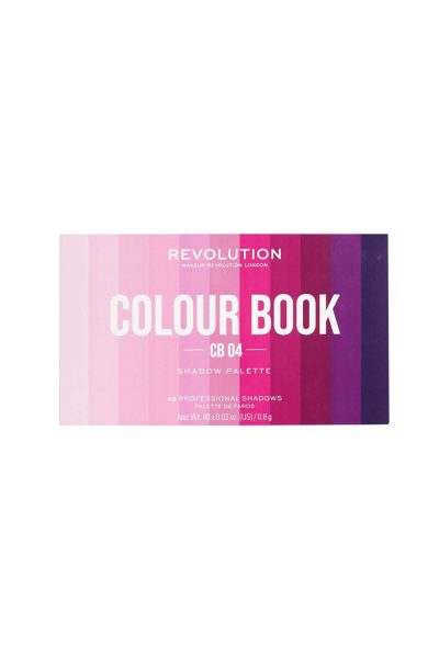 پالت سایه چشم کتابی 48 رنگ Colour Book Far Paleti کد:Cb04 رولوشن Revolution شیکولات