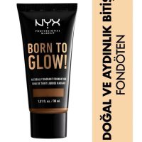 کرم پودر Born To Glow! Naturally Radiant Foundation رنگ 19-mocha حجم 30 میل نیکس NYX