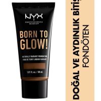 کرم پودر Born To Glow! Naturally Radiant Foundation رنگ 21-cocoa حجم 30 میل نیکس NYX