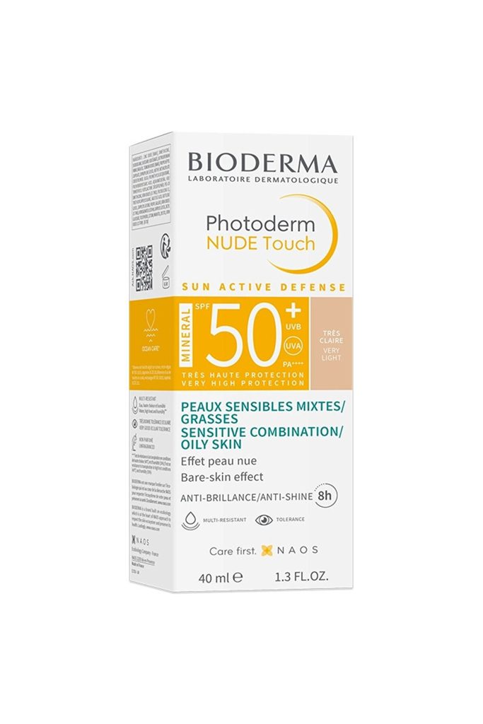 کرم ضد آفتاب رنگ بژ روشن مدل Photoderm با SPF+50 با حجم 40 میل بایودرما Bioderma شیکولات