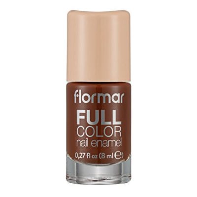 لاک ناخن تمام رنگی فول کالر Full Color رنگ قهوه ای شکلاتی شماره Fc107 فلورمار Flormar شیکولات