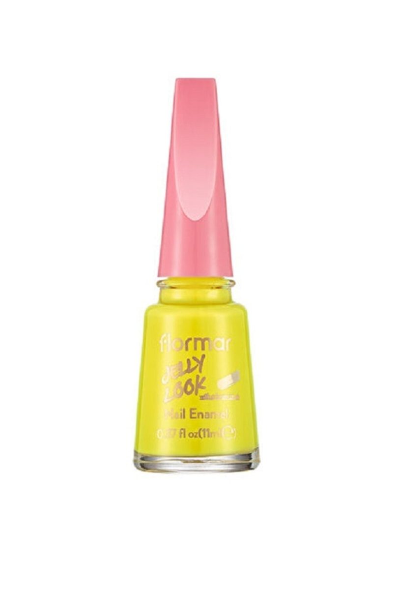 لاک ناخن ژله ای مدل Jelly Look رنگ زرد شماره Jl7۶ فلورمار Flormar شیکولات
