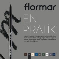 خط چشم پیچی مدل استایل ماتیک رنگ مشکی شماره 02 فلورمار Flormar