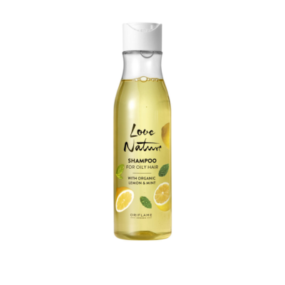 شامپو برای موهای چرب با لیمو و نعناع ارگانیک 250 میل اوریفلیم لاو نیچر Oriflame Love Nature شیکولات